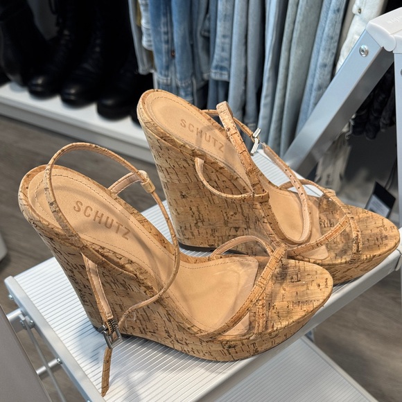 SCHUTZ Cork Wedge Sandals - Picture 3 of 12